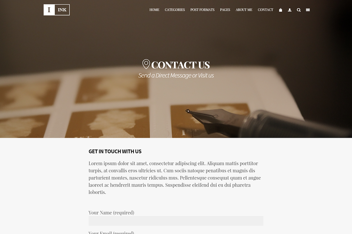 Ink Minimalist Blog WordPress Theme, a WordPress Template by Visualmodo (Photo 4 of 20)