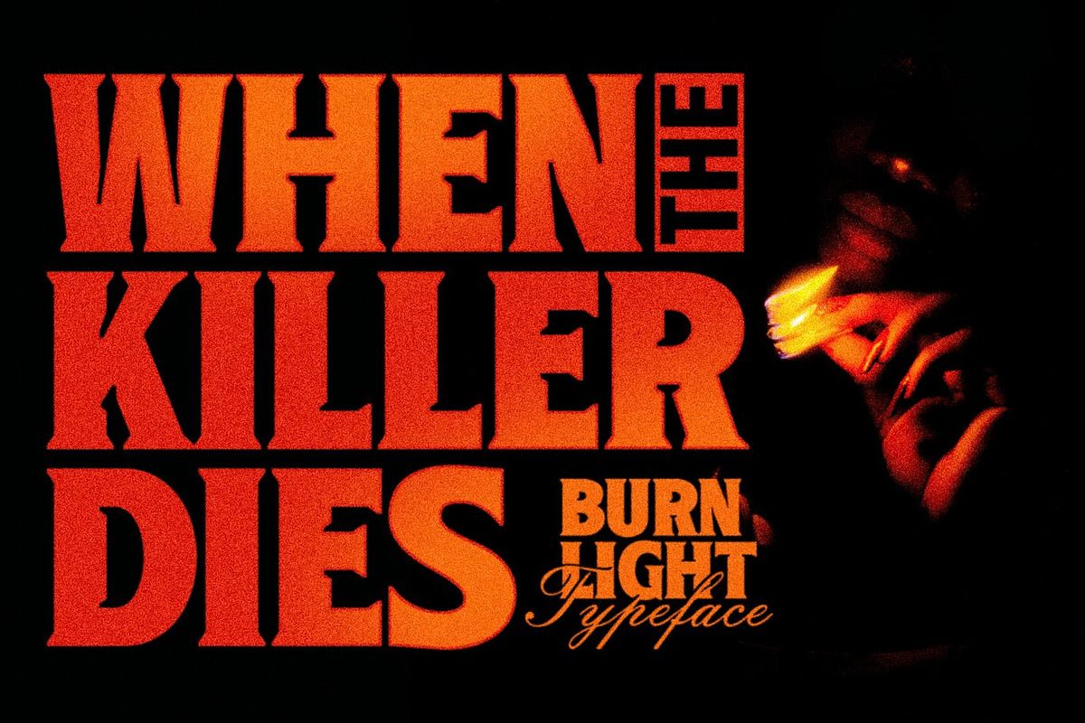 Burning Display Font, a Serif Font by Luna Shop (Photo 4 of 5)
