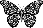 Decorative Butterfly Silhouette, an Object Graphic by Creativeshirt (Thumbnail 8 of 16)