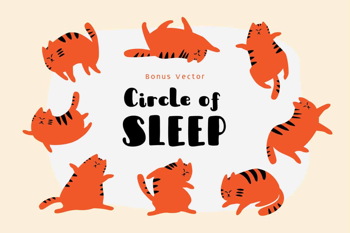 Sleepy Fat Cat Typeface preview 8