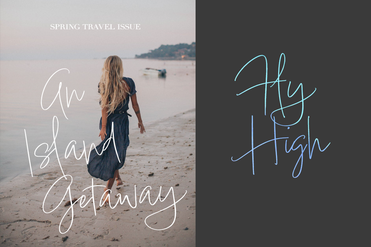 Ora Erwin : Signature Font Duo preview 7