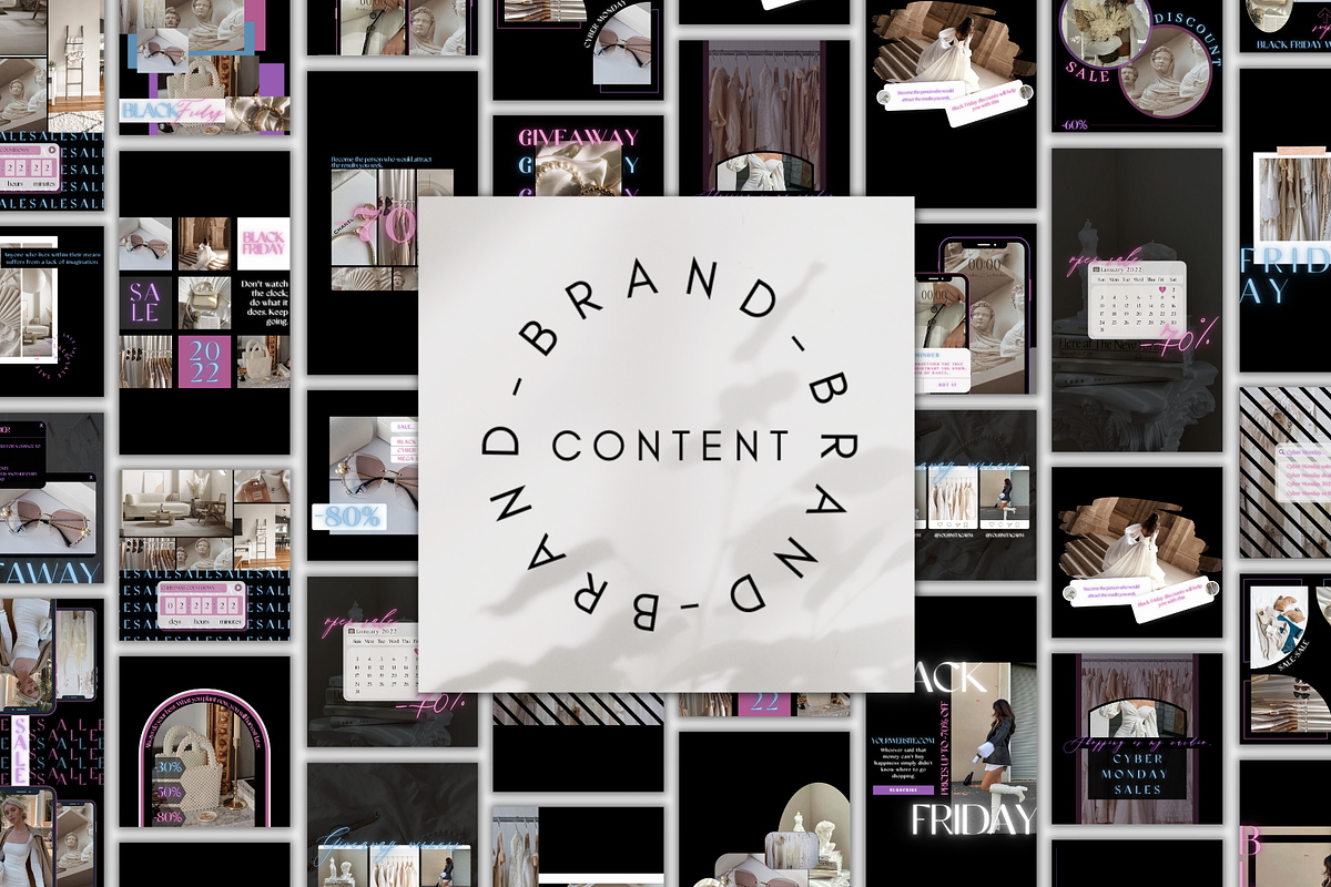 Black Friday, Cyber Monday Neon Pack, a Templates & Theme by BRANDcontent (Photo 7 of 7)