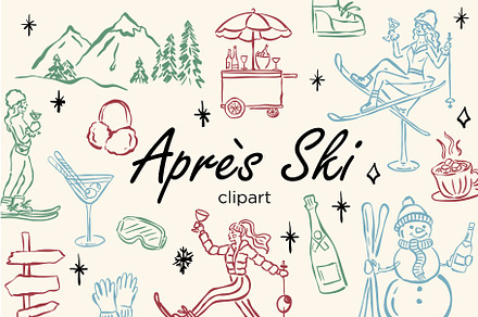Après-Ski Clipart, an Object Illustration by Teresa Art Store