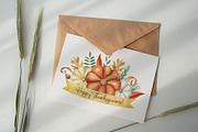 Thanksgiving Dinner watercolor set, an Illustration by Natalia Fedorova (Thumbnail 2 of 10)