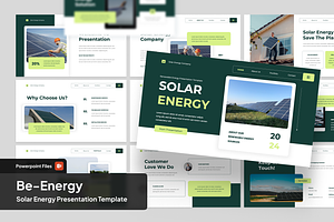 Beenergy - Solar Energy PowerPoint, a Presentation Template by SquidPixey