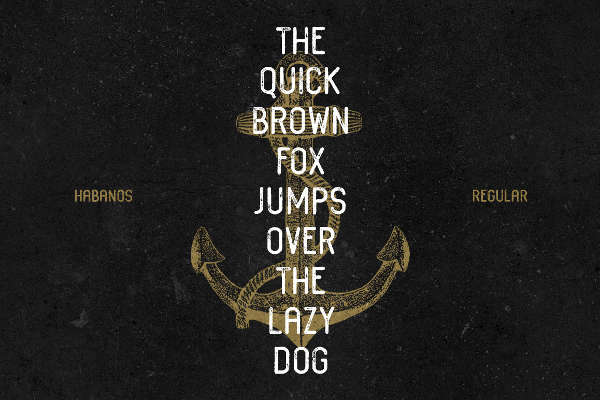Habanos Retro Font preview 4