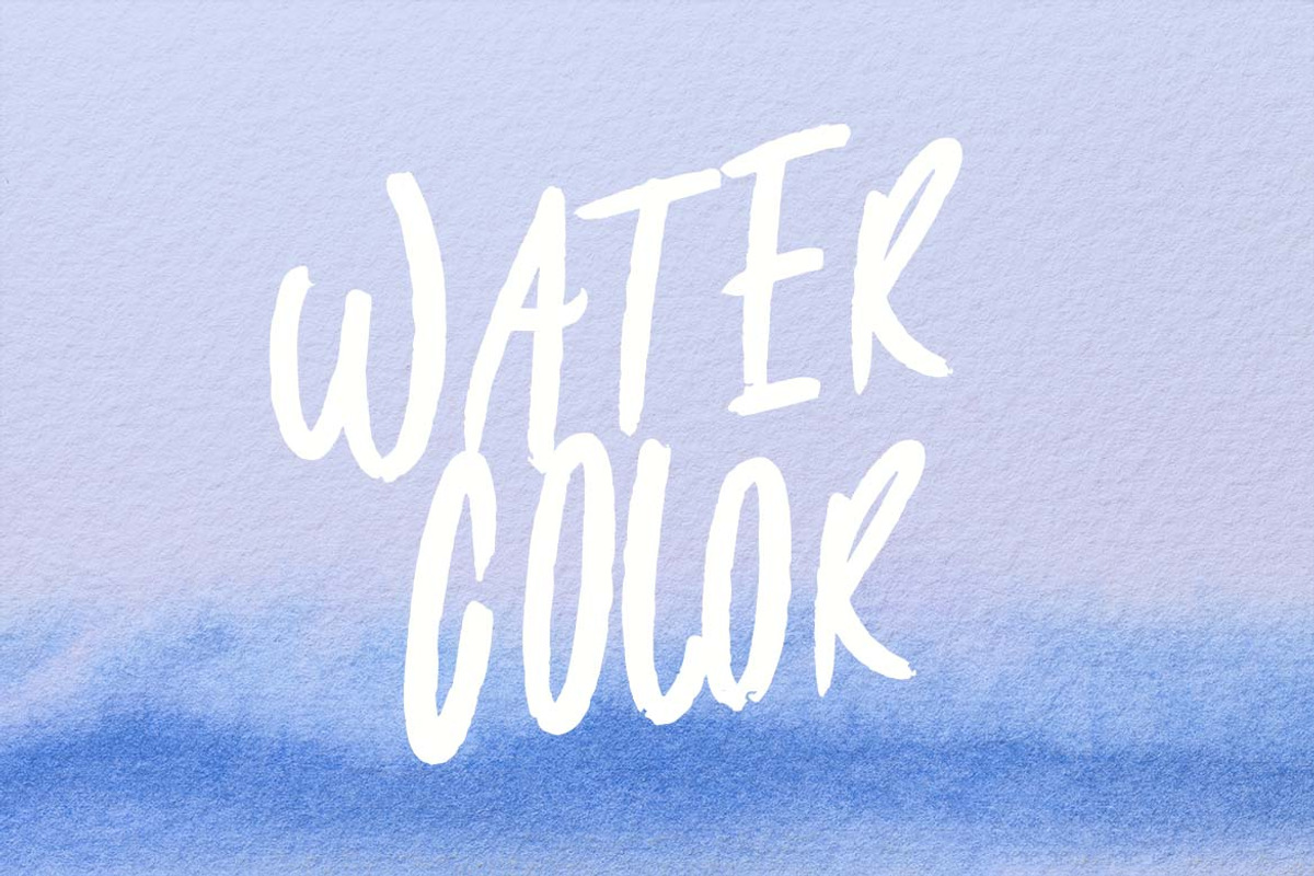 Bathwagon Watercolor Sans Serif Font, a Sans Serif Font by UICreative (Photo 10 of 13)