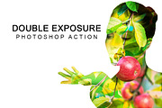 Double Exposure Photoshop Action preview 3