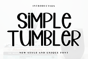 Simple Tumbler, a Sans Serif Font by InermediaSTUDIO (Thumbnail 1 of 7)