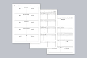 Meal Planning Pages Set V-04