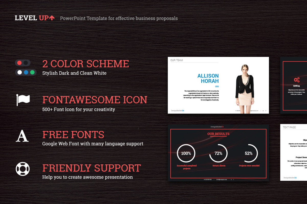 LevelUp — Business Proposal Template, a Presentation Template by designmarket24 (Photo 2 of 3)