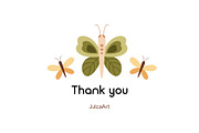 Butterfly clipart, a Seasonal Illustration by JulzaArt (Thumbnail 6 of 6)