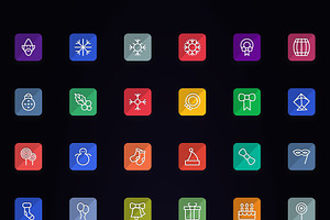 1500 Flat Icons - Line Icons