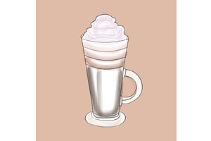 Coffee Cup With Whipped Cream