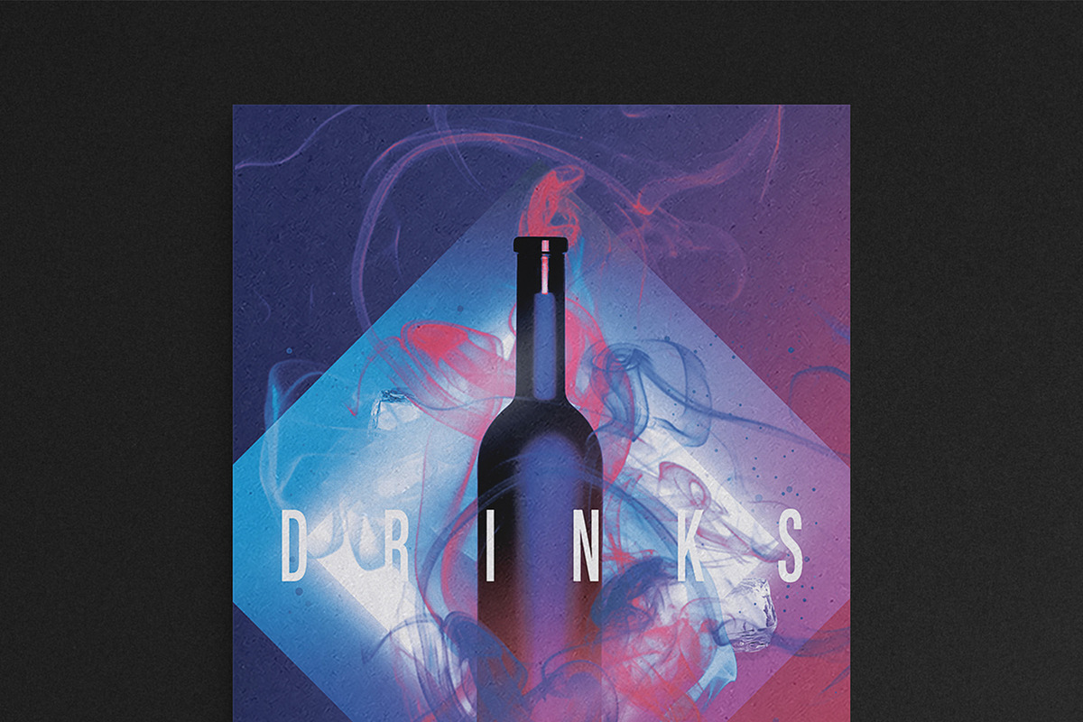 Cocktail / Drinks Menu Template, a Flyer Template by BrandPacks (Photo 2 of 5)