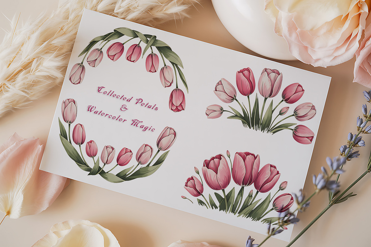 Watercolor Floral Clipart, a Decorative Illustration by ForhadGFX (Photo 6 of 12)