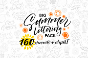 Big Summer Lettering Pack., an Illustration by Asya Mix (Thumbnail 1 of 15)
