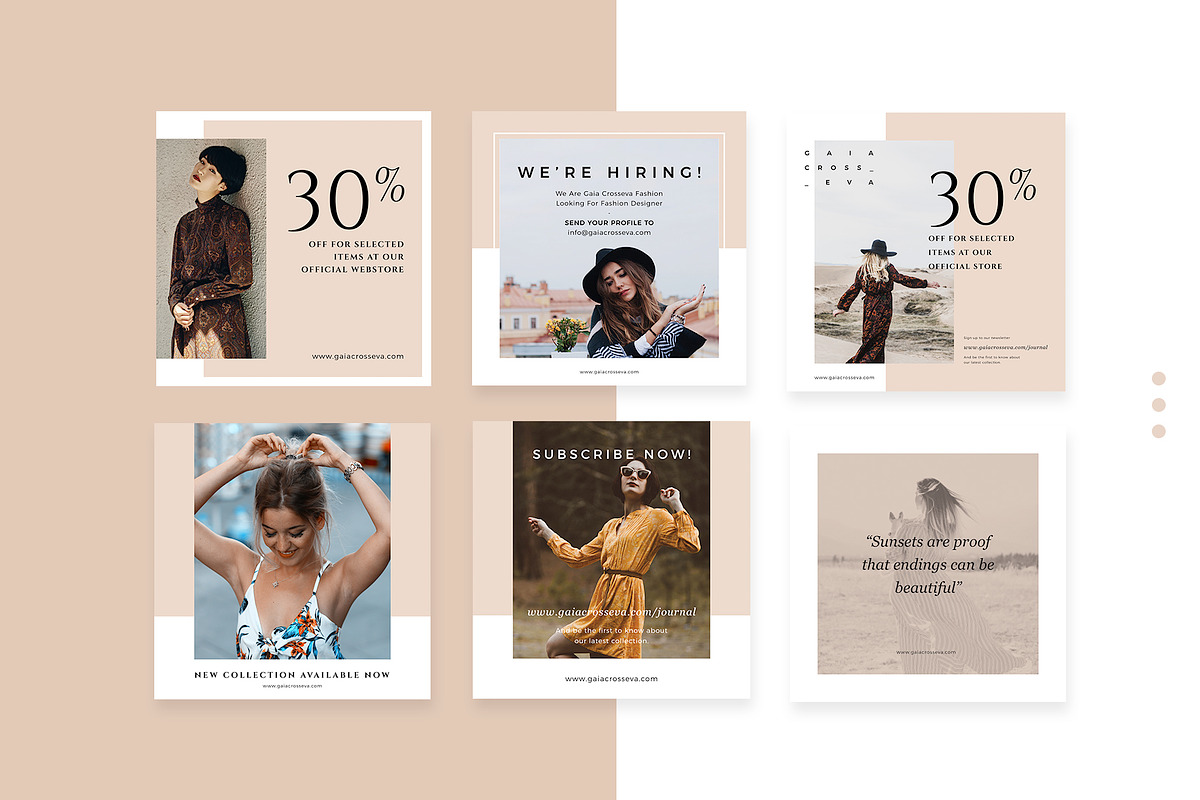 10 Fashion Instagram Post, a Social Media Template by rubirubiko (Photo 2 of 5)