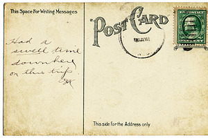 "Swell Time" Vintage Postcard