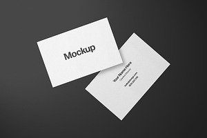 Floating Business Card Mockups