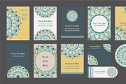20 Mandala Vintage Template Card., a Card Template by Noree (Thumbnail 1 of 20)