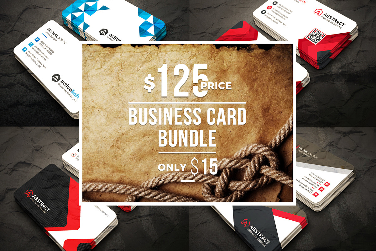 25 Business Card Bundle, a Business Card Template by GenerousArt (Photo 1 of 8)