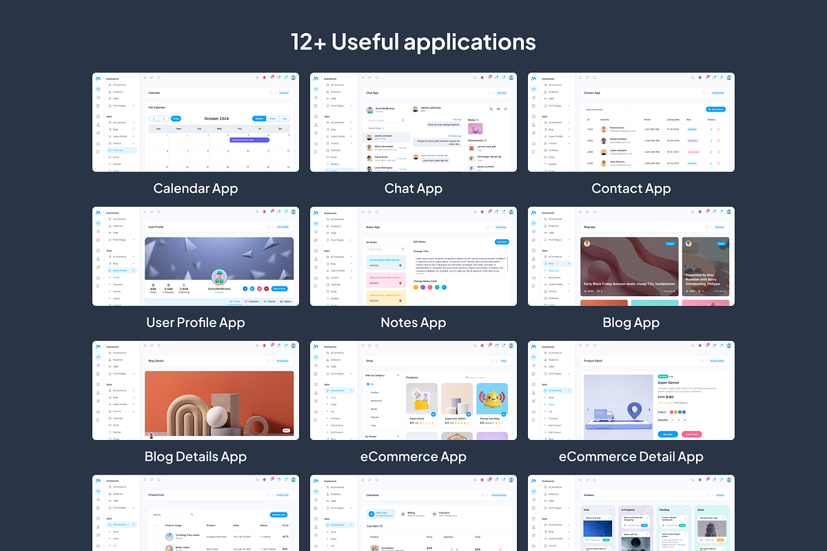 MaterialM Vuejs Admin Template, a Vue Template by WrapPixel (Photo 6 of 11)