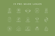 Botanical Illustration & Logo Bundle, a Branding & Logo Template by Lightsense (Thumbnail 3 of 8)