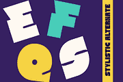 Nebies Retro - Bold Extrude Font, a Sans Serif Font by Nirmana Visual (Thumbnail 14 of 16)