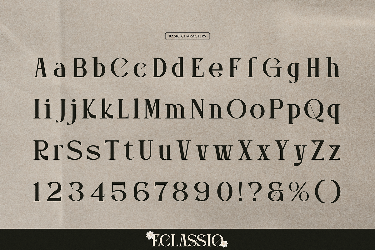 Eclassio | Display Serif Font, a Serif Font by gracetype_studio (Photo 10 of 12)