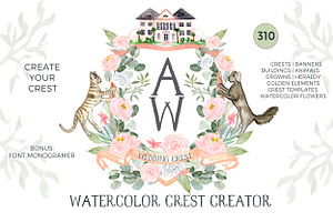 Crest Creator Wedding Watercolor