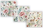 Wildflowers Book Cover Pattern, a Pattern Graphic by FloridPrintables (Thumbnail 5 of 9)