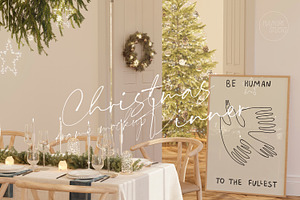 CHRISTMAS DINNER | frame mockup set, a Household Mockup by yuliyuri.studio
