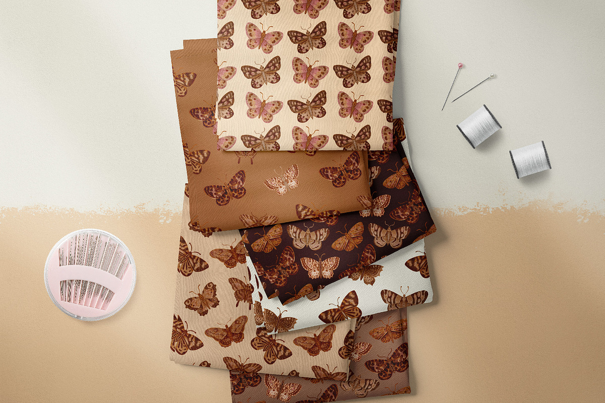 Watercolor Butterflies patterns, a Pattern Graphic by Tiger and Flower (Photo 14 of 17)