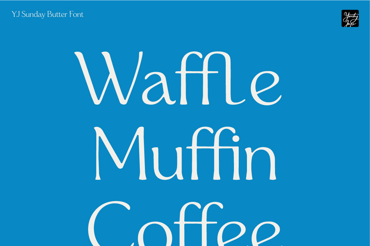 YJ Sunday Butter, a Script Font by YENTY JAP CO (Photo 11 of 13)