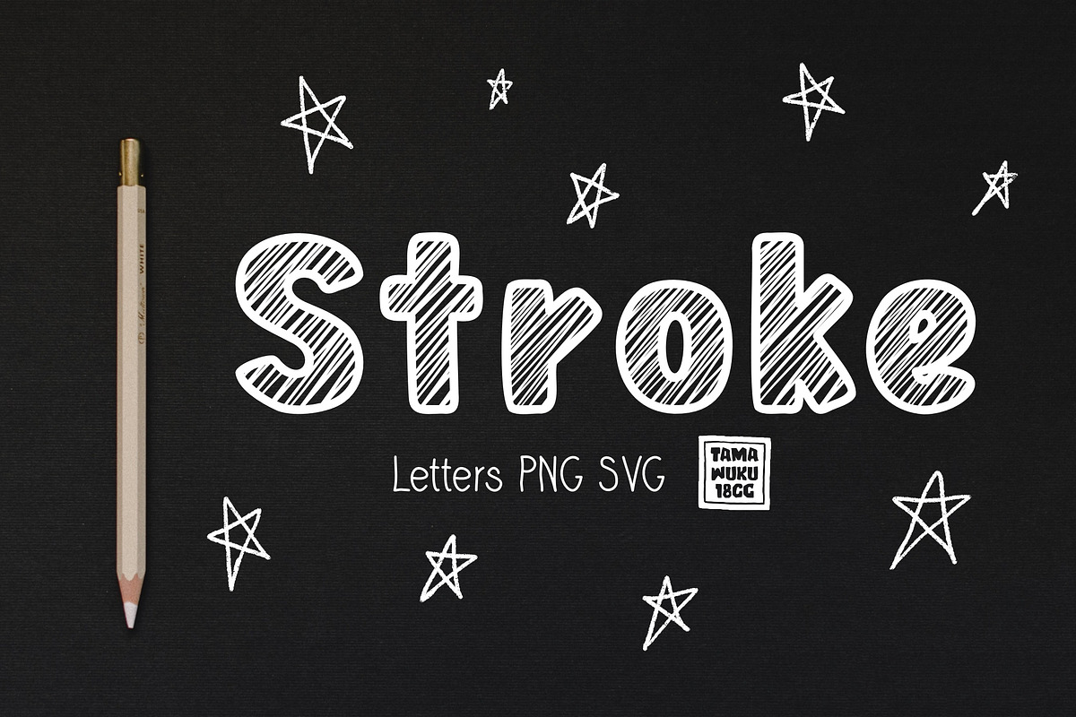 Stroke Letters PNG SVG, an Object Graphic by DREAMs Soul G. (Photo 1 of 2)