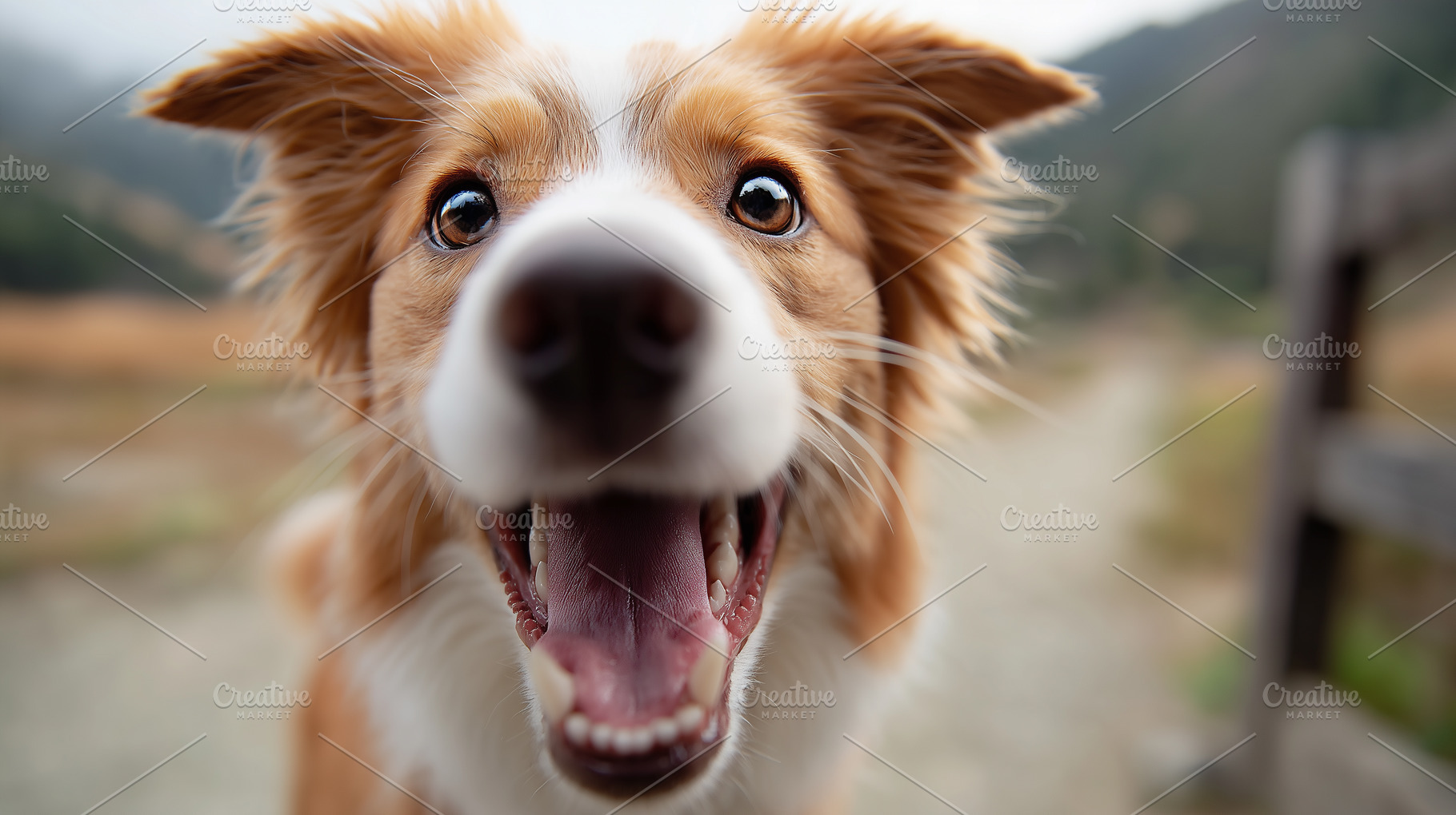 Funny close up portrait of a happy, an Animal Photo by MistyDay