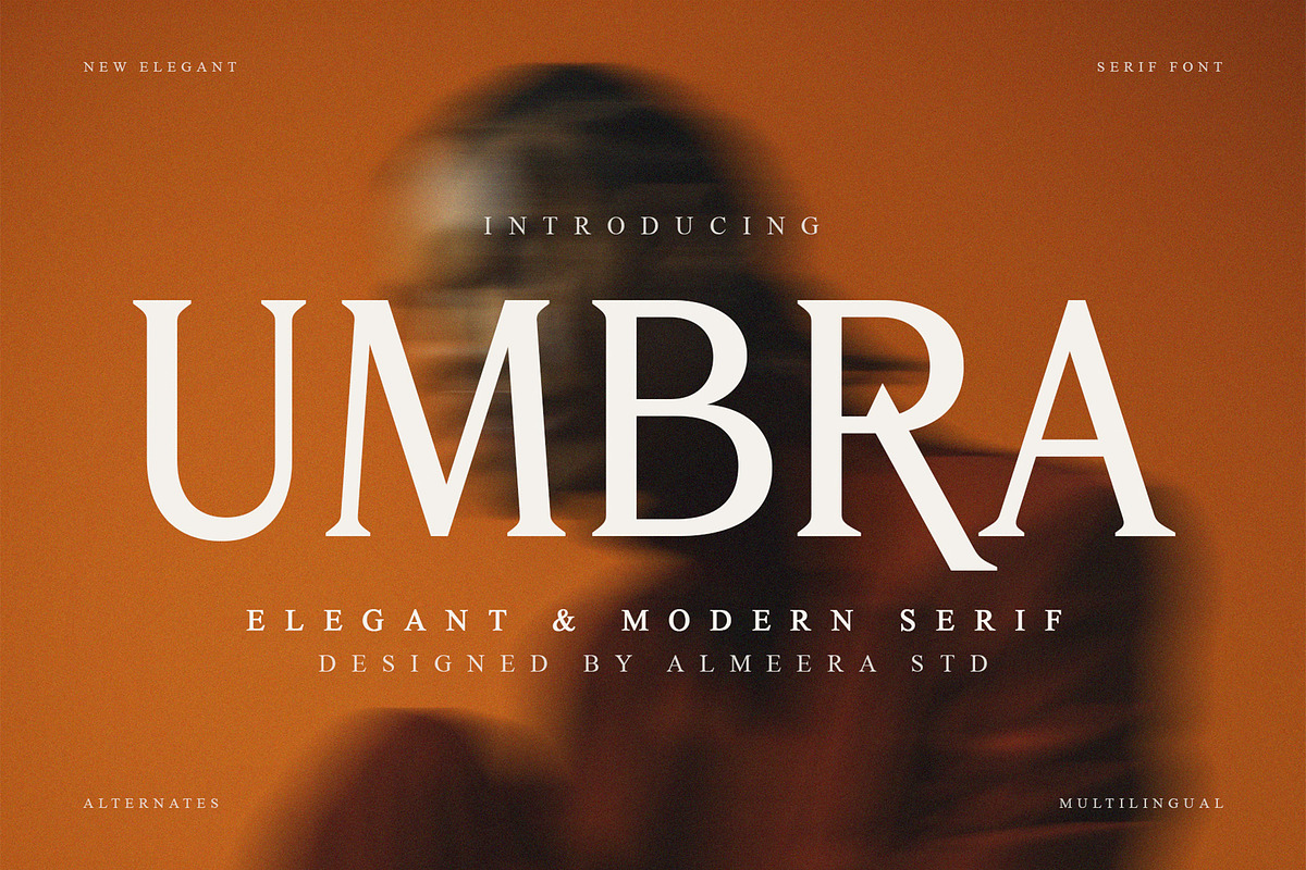 Umbra – Modern Serif Font, a Serif Font by Almeera Std (Photo 1 of 10)