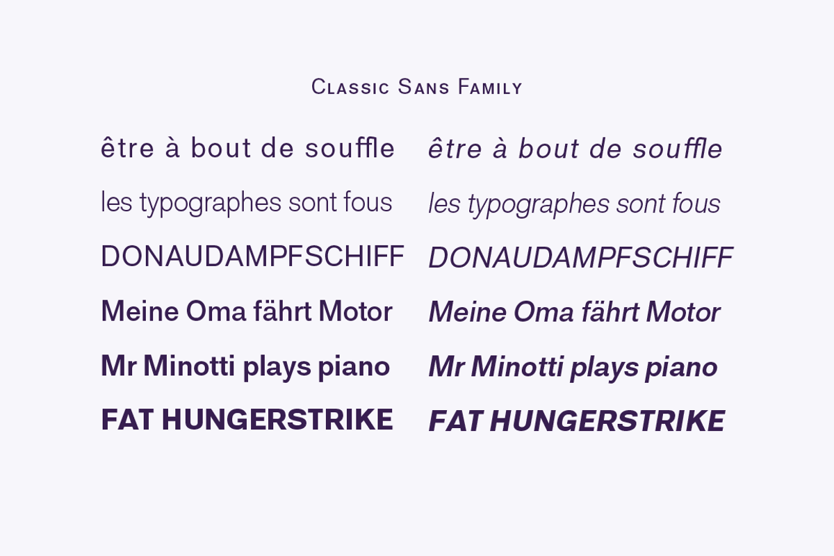 Classic Sans preview 6