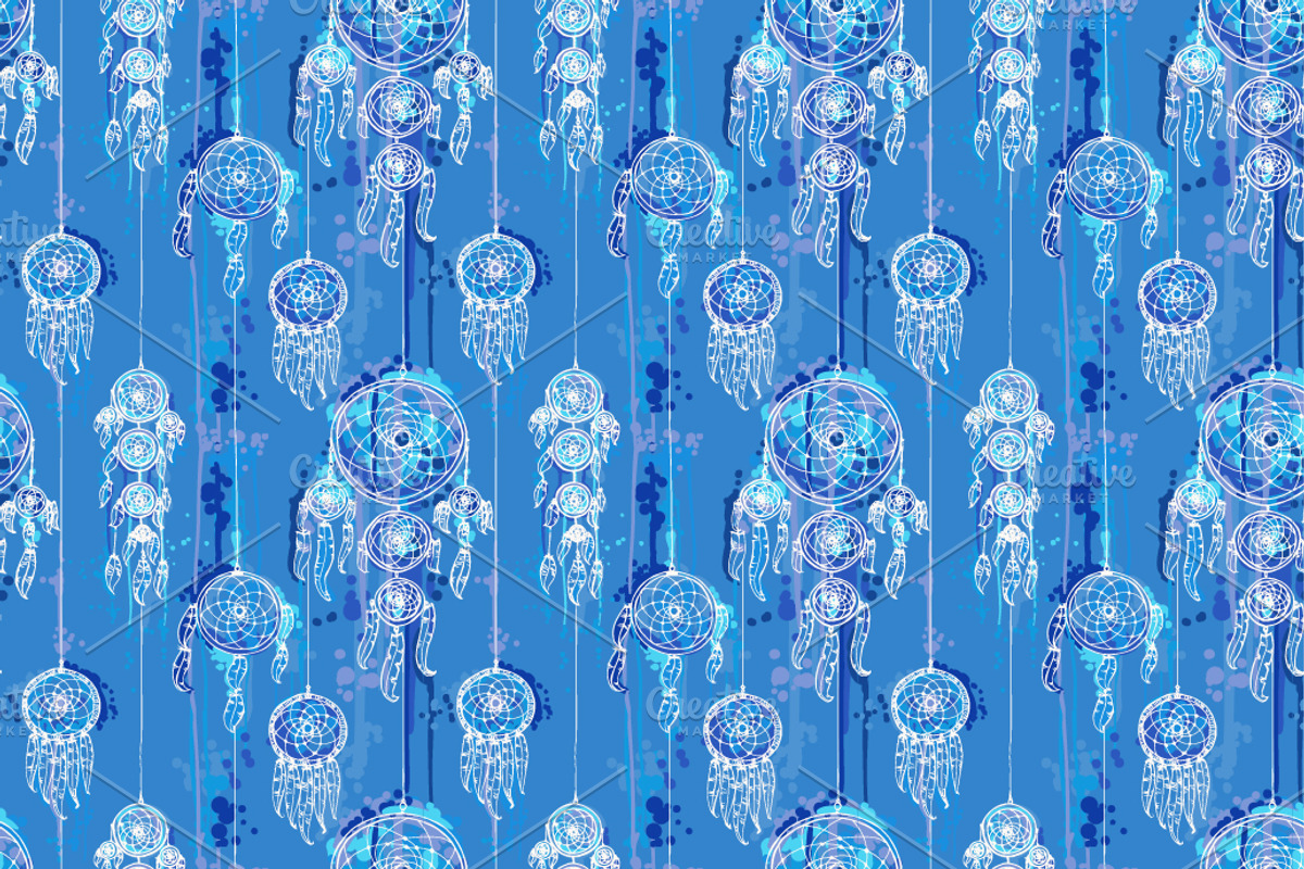 six hand drawn seamless patterns preview 2