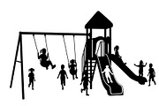 50 Kids Playground Silhouette Bundle, an Illustration by Gfx_Store (Thumbnail 16 of 51)