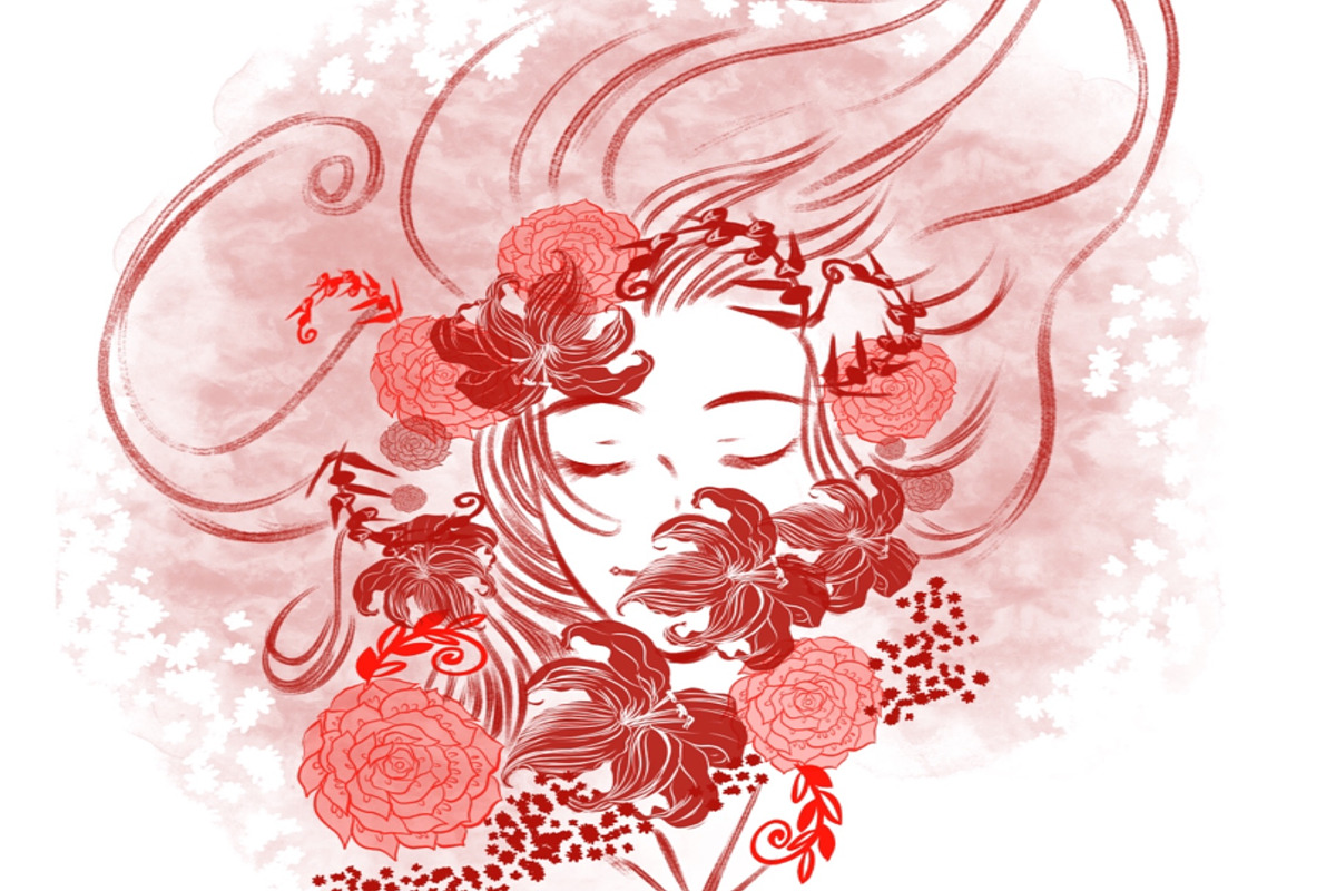 Manga floral procreate brush kit, a Brush Add-On by Meisanmui (Photo 10 of 12)
