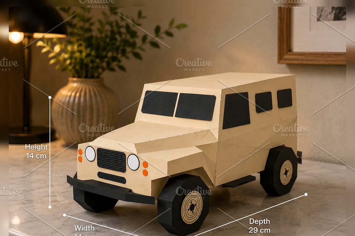 Car favor - 3d papercraft, a Cars & Vehicle 3D Model by PAPER amaze (Photo 1 of 5)