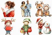 African American Christmas Clipart, an Illustration by Craft Nest (Thumbnail 5 of 6)