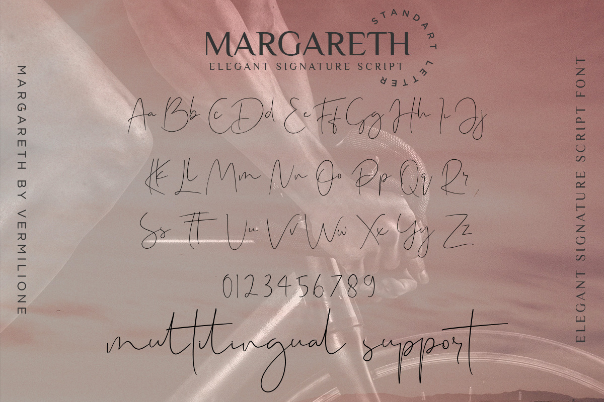 margareth elegant signature script, a Script Font by Say Studio (Photo 10 of 13)