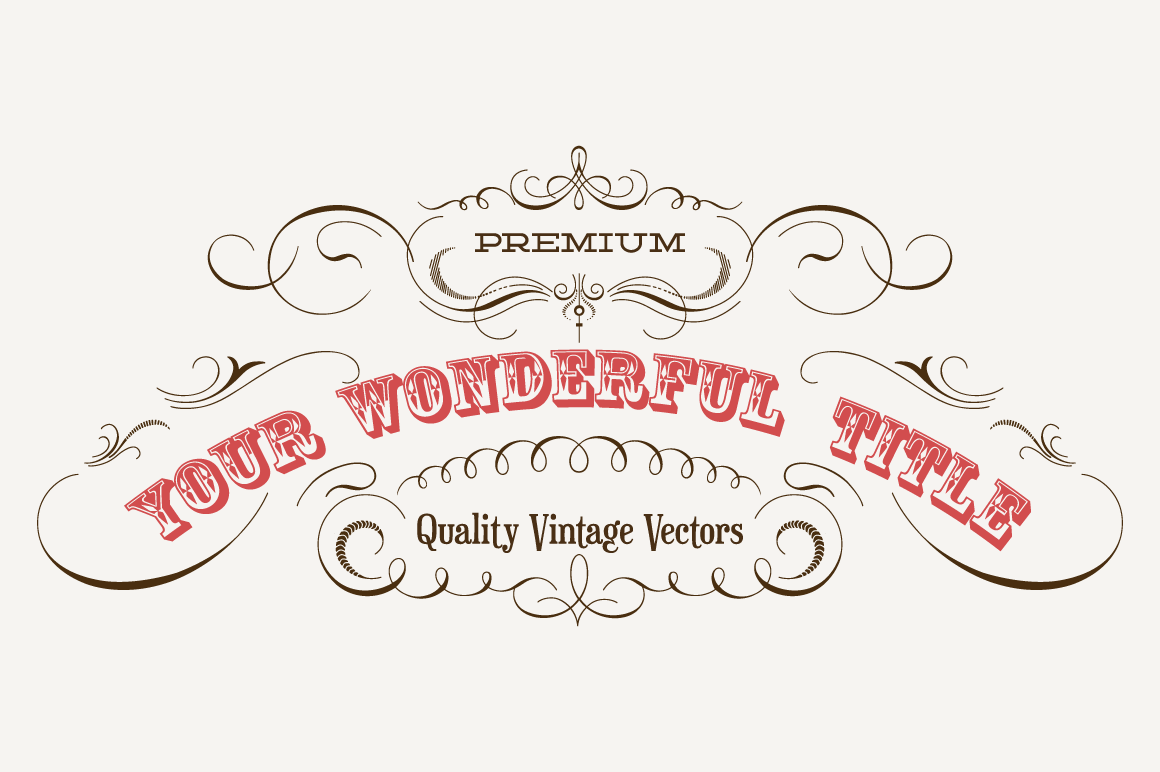 Vintage Vector Labels N°5 | Illustrations ~ Creative Market