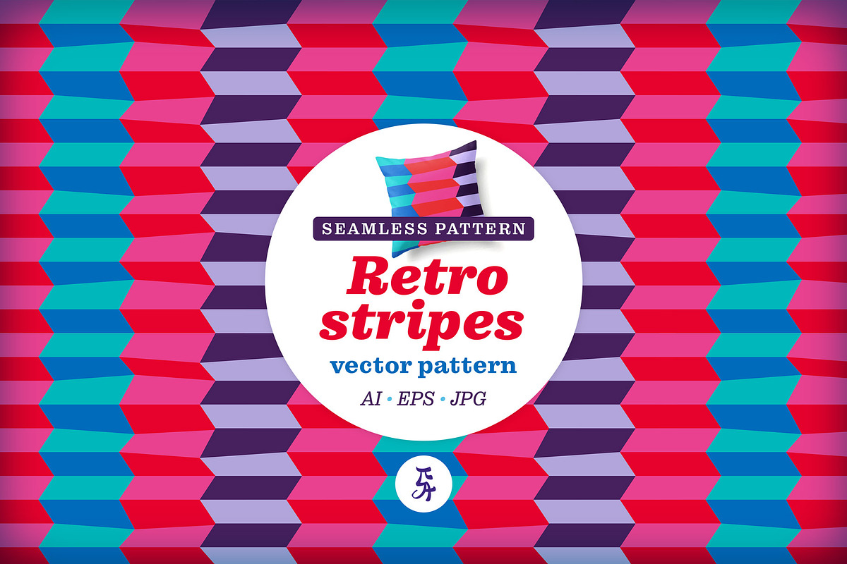 4 Retro Seamless Vector Pattern, a Pattern Graphic by Pia Kolle (Photo 8 of 14)
