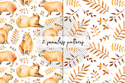 Capybaras Watercolor set, an Animal Illustration by Green_leaf_17 (Thumbnail 4 of 5)