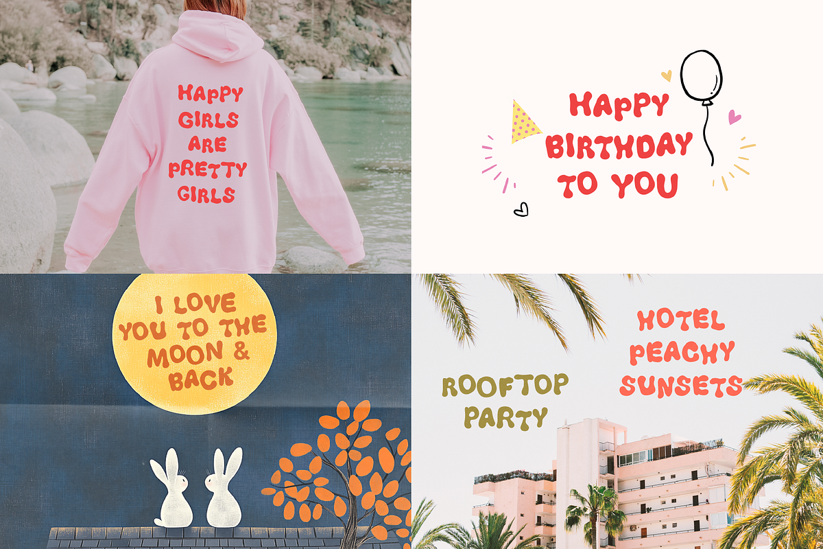Retro Vibes Font Bundle Handwritten, a Script Font by Kaya Fonts (Photo 21 of 22)