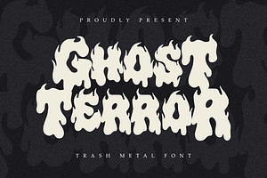 Ghost Terror - Trash Metal Font, a Symbol Font by Masyafi Studio